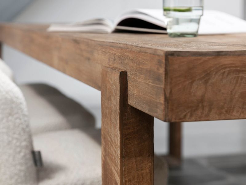 teakhouten eettafel dtp home