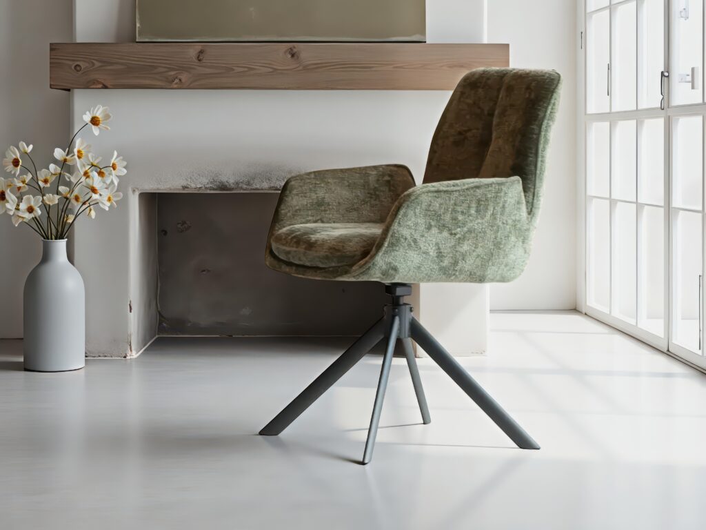 Moderne eetstoel snel leverbaar, ideaal voor een last-minute make-over