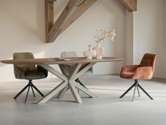 Eetkamerstoel met korte levertijd, verkrijgbaar in meerdere uitvoeringen