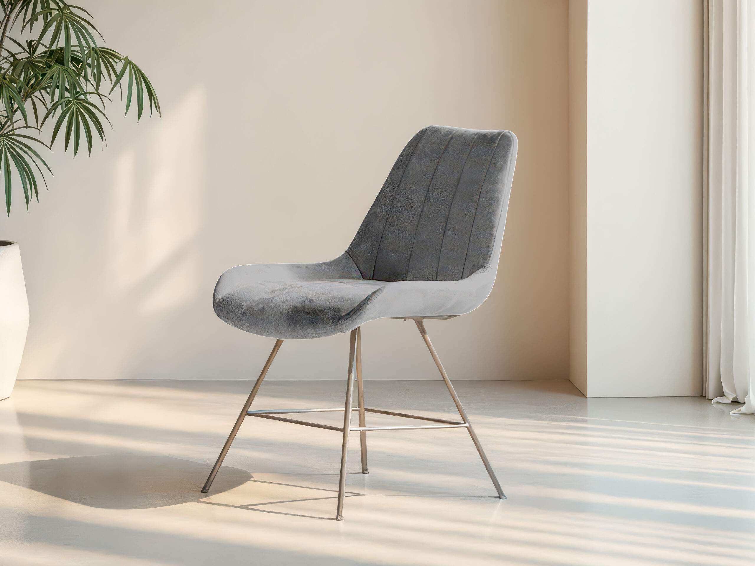 Compacte eetkamerstoel met tijdloos ontwerp