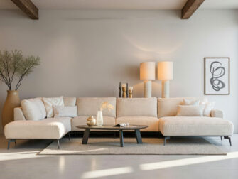 Kiezelvormige salontafel in donker eikenhout, elegante en natuurlijke uitstraling