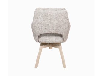 Eetkamerstoel Aarhus - be fine cream - onderstel mars - metaalkleur beige Eetkamerstoel Aarhus - be fine cream - onderstel mars - metaalkleur beige