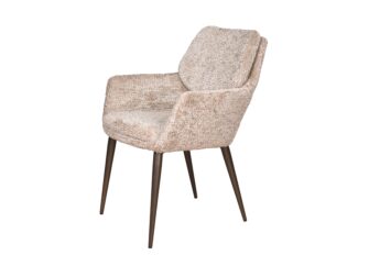 Eetkamerstoel Aarhus - be lovely cream - onderstel orion - metaalkleur anodic bruin Eetkamerstoel Aarhus - be lovely cream - onderstel orion - metaalkleur anodic bruin