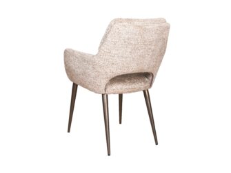 Eetkamerstoel Aarhus - be lovely cream - onderstel orion - metaalkleur anodic bruin Eetkamerstoel Aarhus - be lovely cream - onderstel orion - metaalkleur anodic bruin