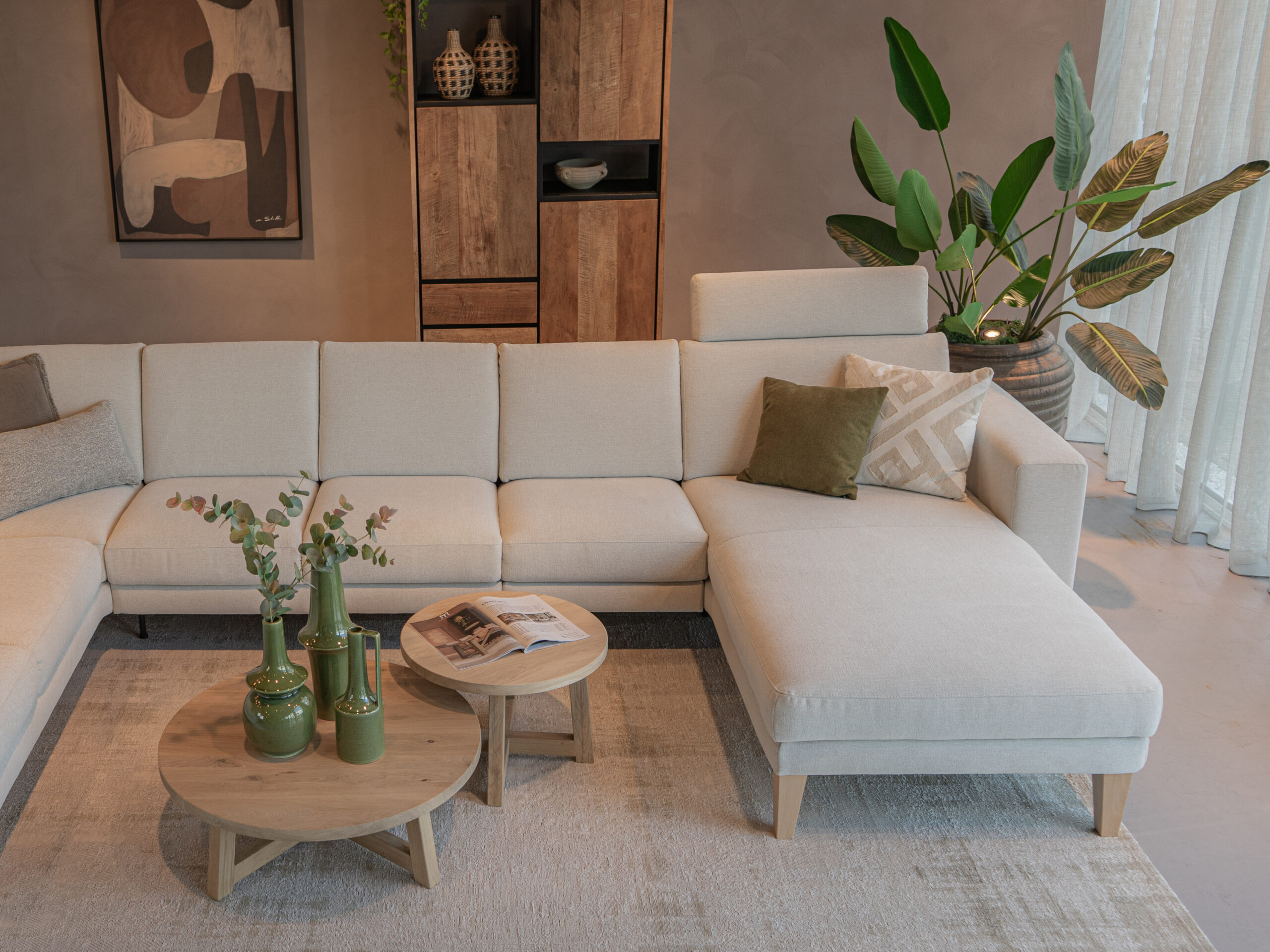 Uitnodigende relaxbank, met talloze opties