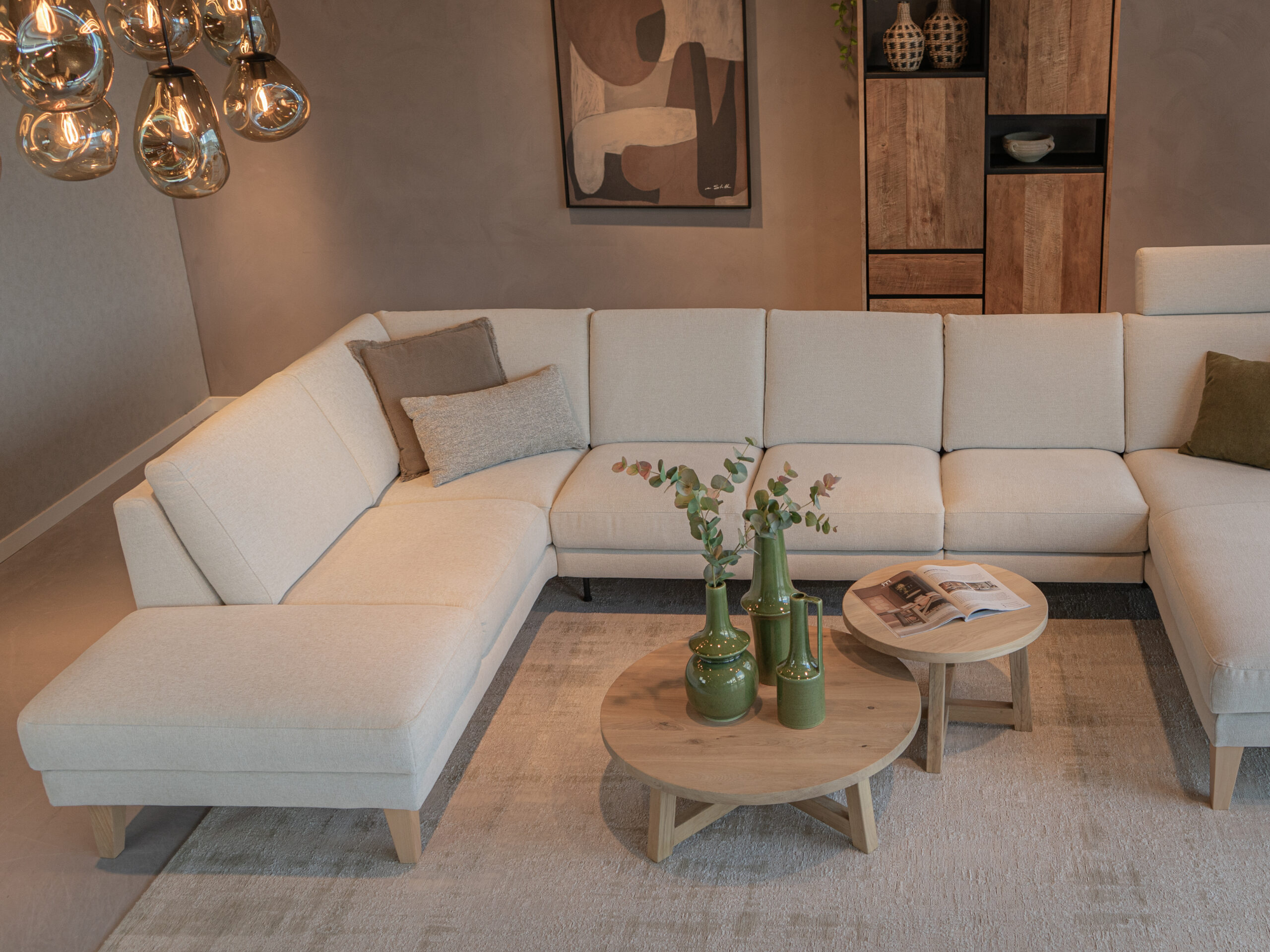 Designbank met relaxopties en royale zitting