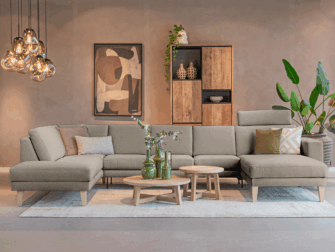 Luxe hoekbank met royale zitting