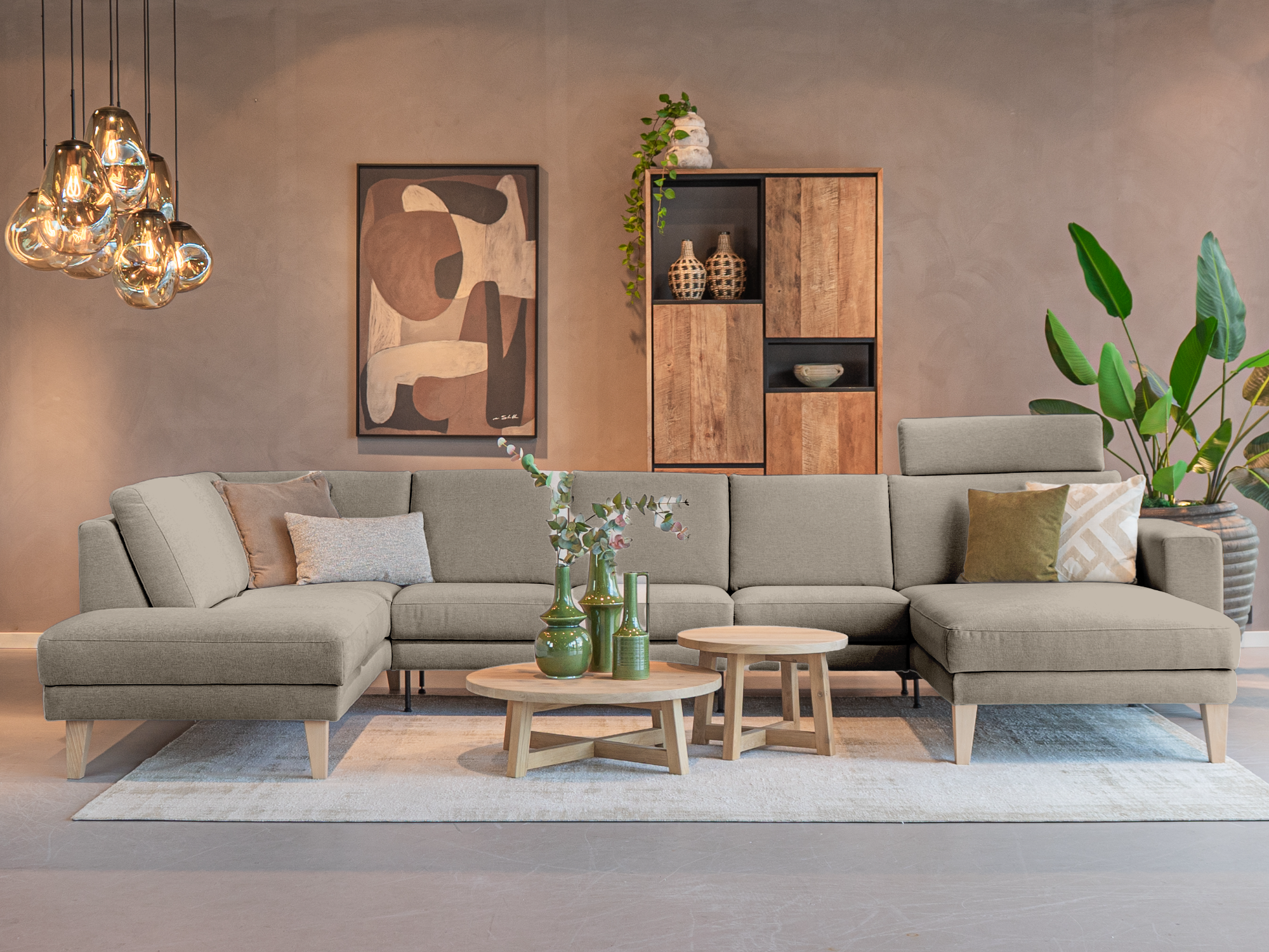 Luxe hoekbank met royale zitting