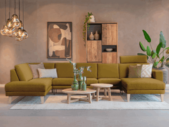 hoekbank met tijdloos uitstraling en luxe afwerking