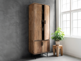 hoge kast met 4 deuren