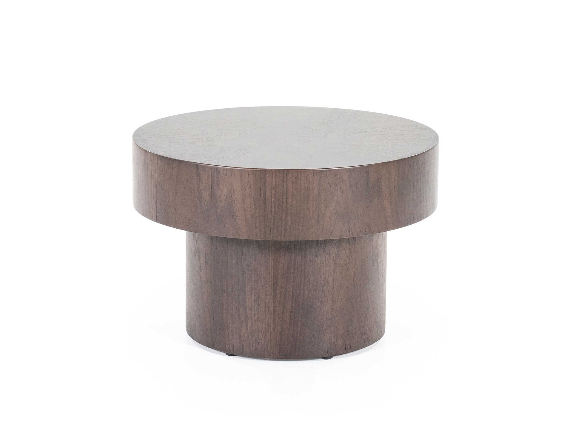 Bijzettafel Bobbie - donkerbruin - Ø45x30cm