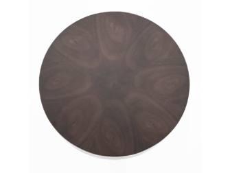 Bijzettafel Bobbie - donkerbruin - Ø45x30cm