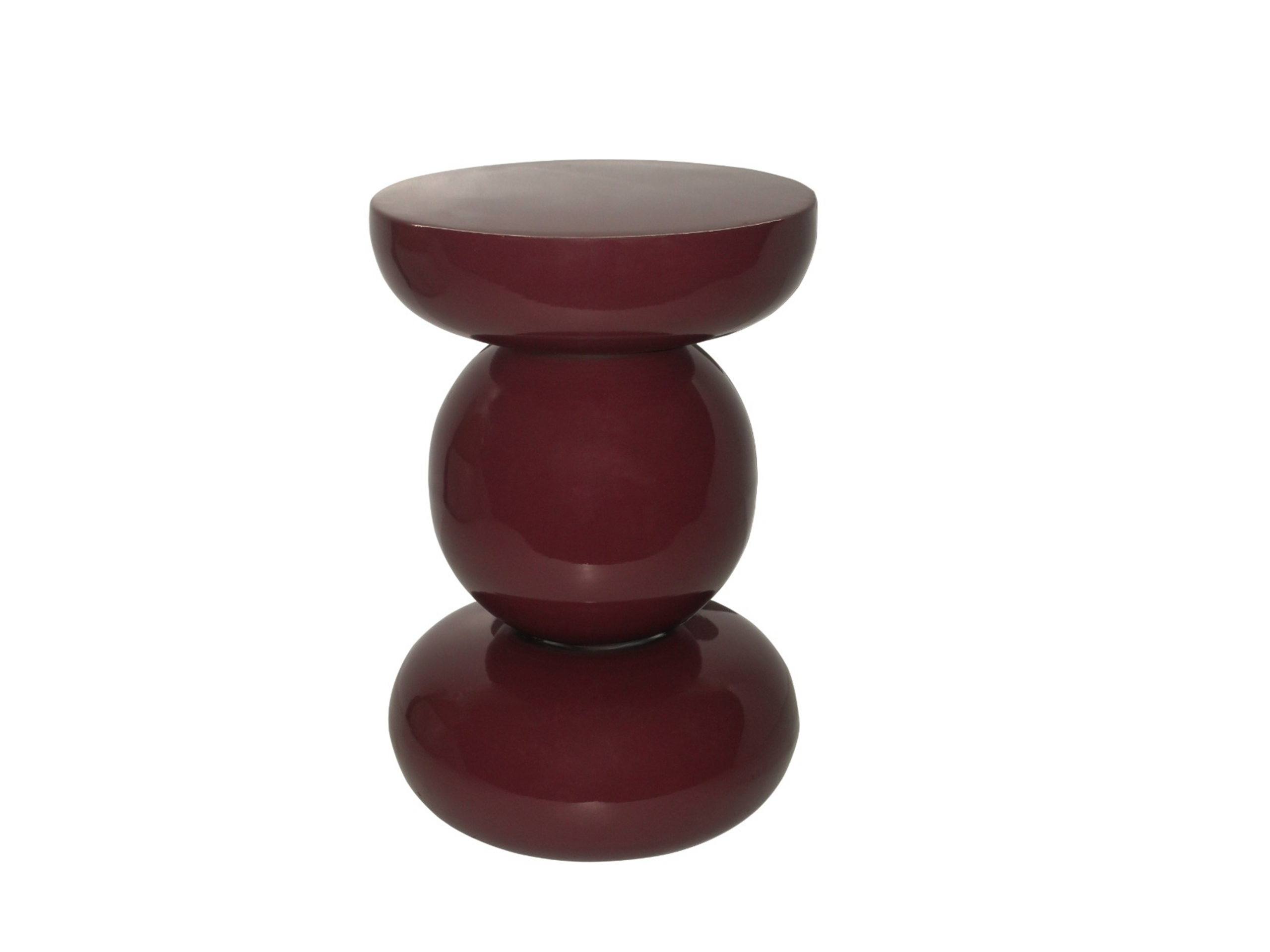 Bijzettafel Dex - maroon - Ø33x50cm