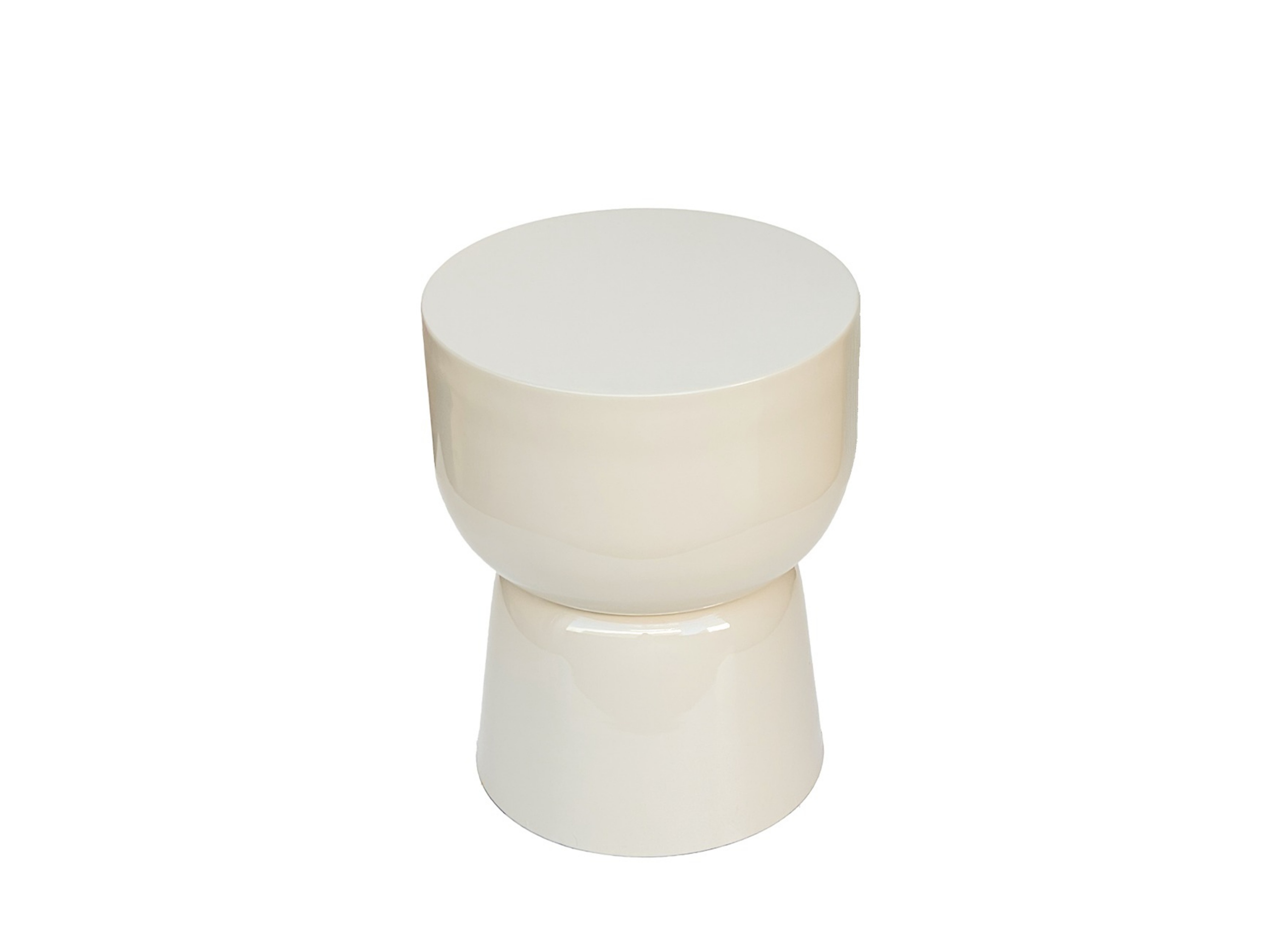 Bijzettafel Kian - off white - Ø35.5x46cm