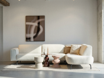 Kleine bijzettafel set met speelse vorm