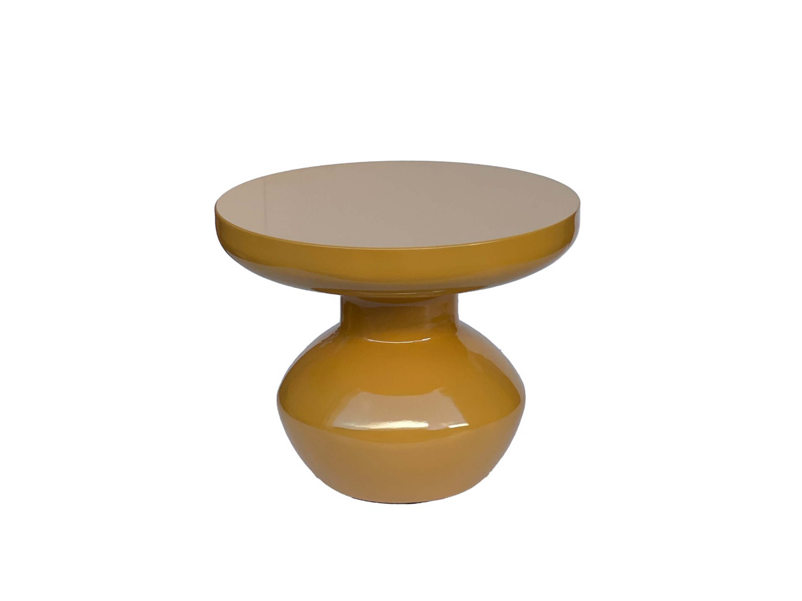 Bijzettafel Lou - mustard - Ø40.5x34cm