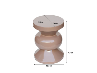 Bijzettafel Ole - vintage pink - Ø36x47cm