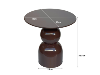 Bijzettafel Wes - rust - Ø50x52.5cm