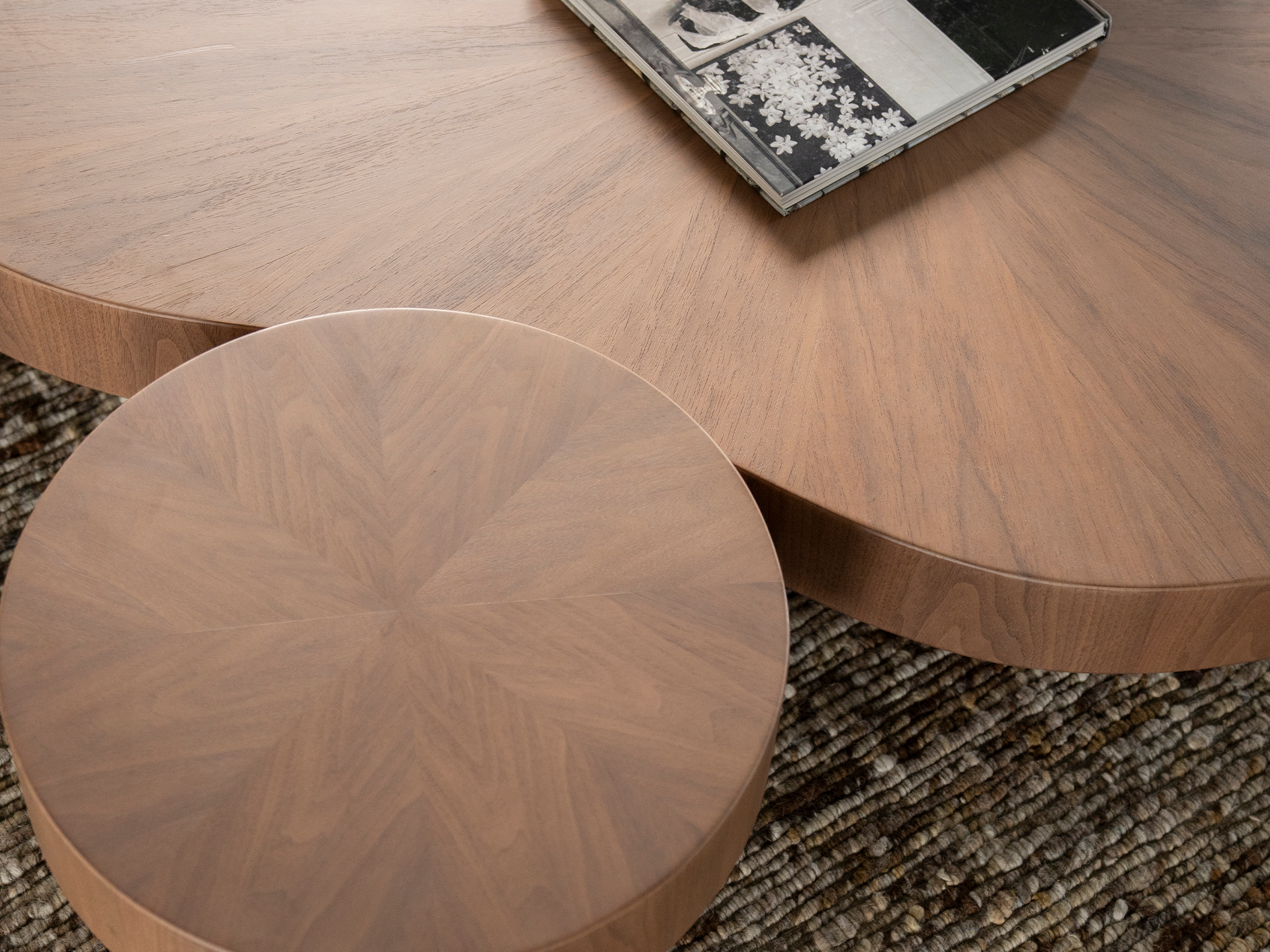 Bijzettafel en salontafel Bobbie - Ø45x30cm - 150x110x25cm