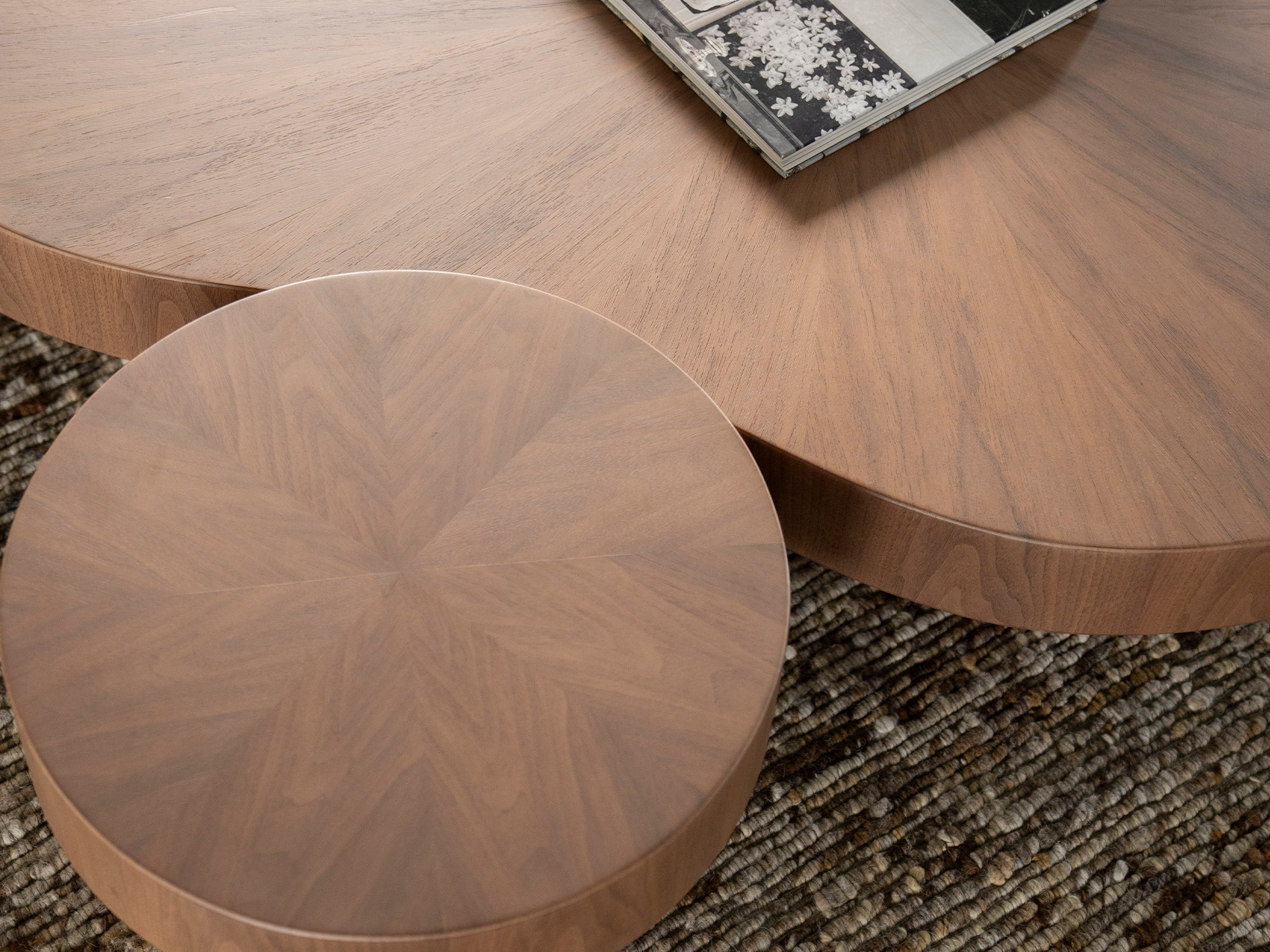 Bijzettafel en salontafel Bobbie - Ø45x30cm - 150x110x25cm