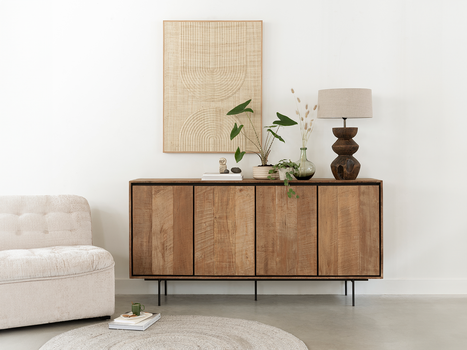 houten kast ranke poten