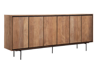 Dressoir Monastero 220x40x90cm - 6 deuren Wandmeubel met ranke poten