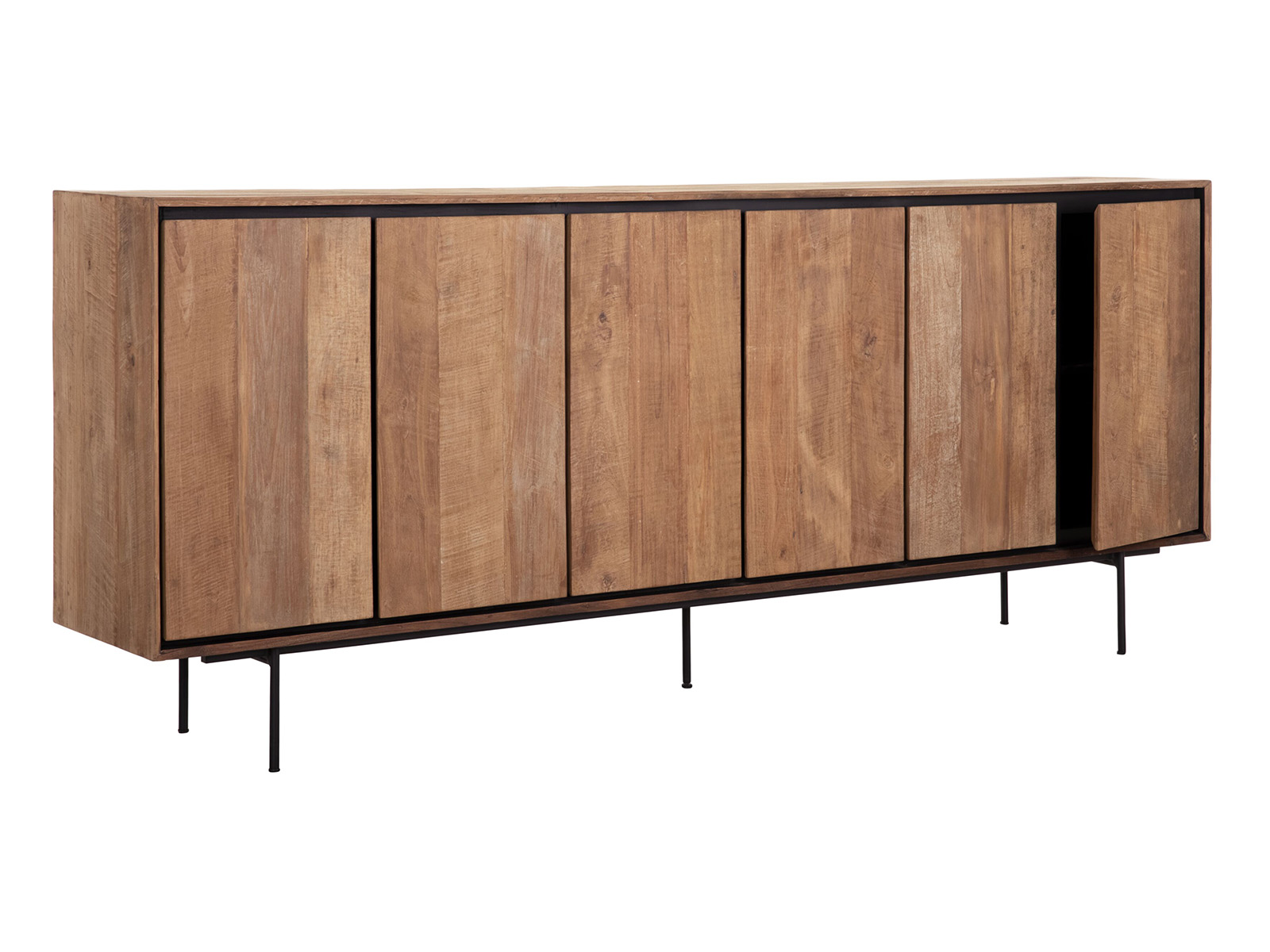 groot dressoir van teakhout
