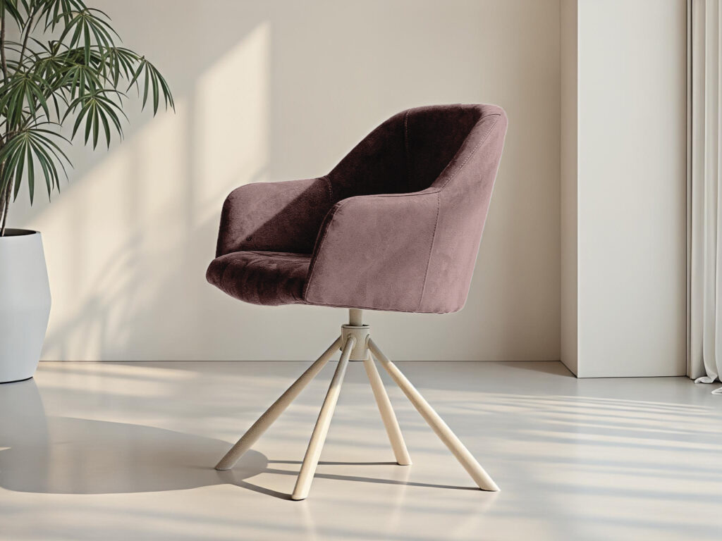 Chique kuipstoel met elegante vorm