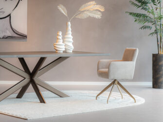 eetkamerstoelen met armleuning beige autoreturn