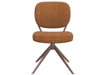 Eetkamerstoel Axton - coral - zonder arm - metaalkleur terra Eetkamerstoel Axton - coral - zonder arm - metaalkleur terra