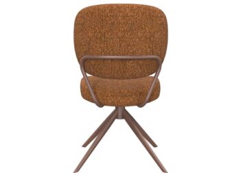 Eetkamerstoel Axton - coral - zonder arm - metaalkleur terra Eetkamerstoel Axton - coral - zonder arm - metaalkleur terra