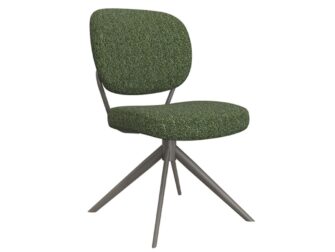 Eetkamerstoel Axton - forest - zonder arm - metaalkleur dark green Eetkamerstoel Axton - forest - zonder arm - metaalkleur dark green