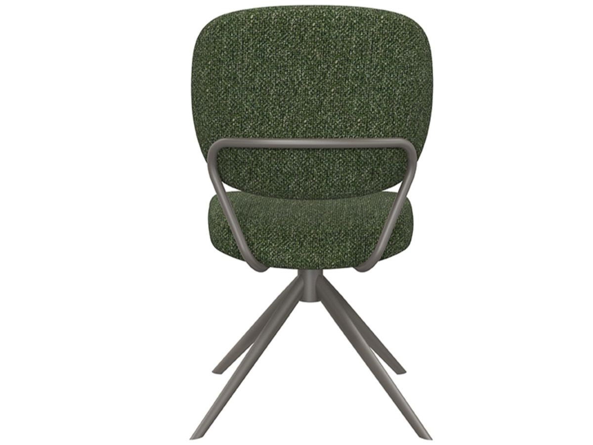 Eetkamerstoel Axton - forest - zonder arm - metaalkleur dark green