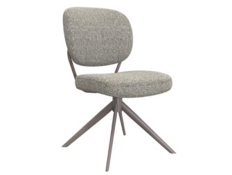 Eetkamerstoel Axton - mushroom - zonder arm - metaalkleur brons Eetkamerstoel Axton - mushroom - zonder arm - metaalkleur brons