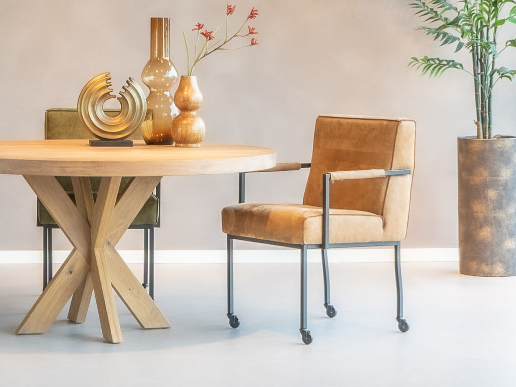 eetkamerstoelen met wieltjes