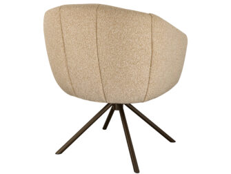 Eetkamerstoel Cloud - beige - metaalkleur anodic brown Eetkamerstoel Cloud - beige - metaalkleur anodic brown