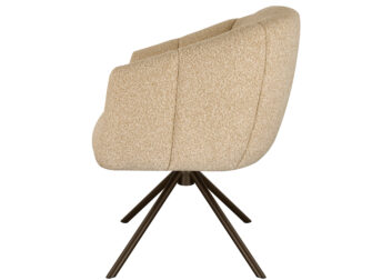 Eetkamerstoel Cloud - beige - metaalkleur anodic brown Eetkamerstoel Cloud - beige - metaalkleur anodic brown