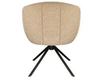 Eetkamerstoel Cloud - beige - metaalkleur zwart Eetkamerstoel Cloud - beige - metaalkleur zwart