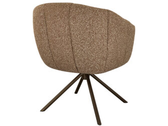 Eetkamerstoel Cloud - taupe - metaalkleur anodic brown Eetkamerstoel Cloud - taupe - metaalkleur anodic brown