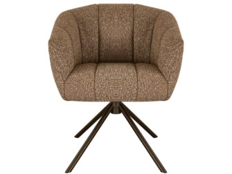 Eetkamerstoel Cloud - taupe - metaalkleur anodic brown Eetkamerstoel Cloud - taupe - metaalkleur anodic brown