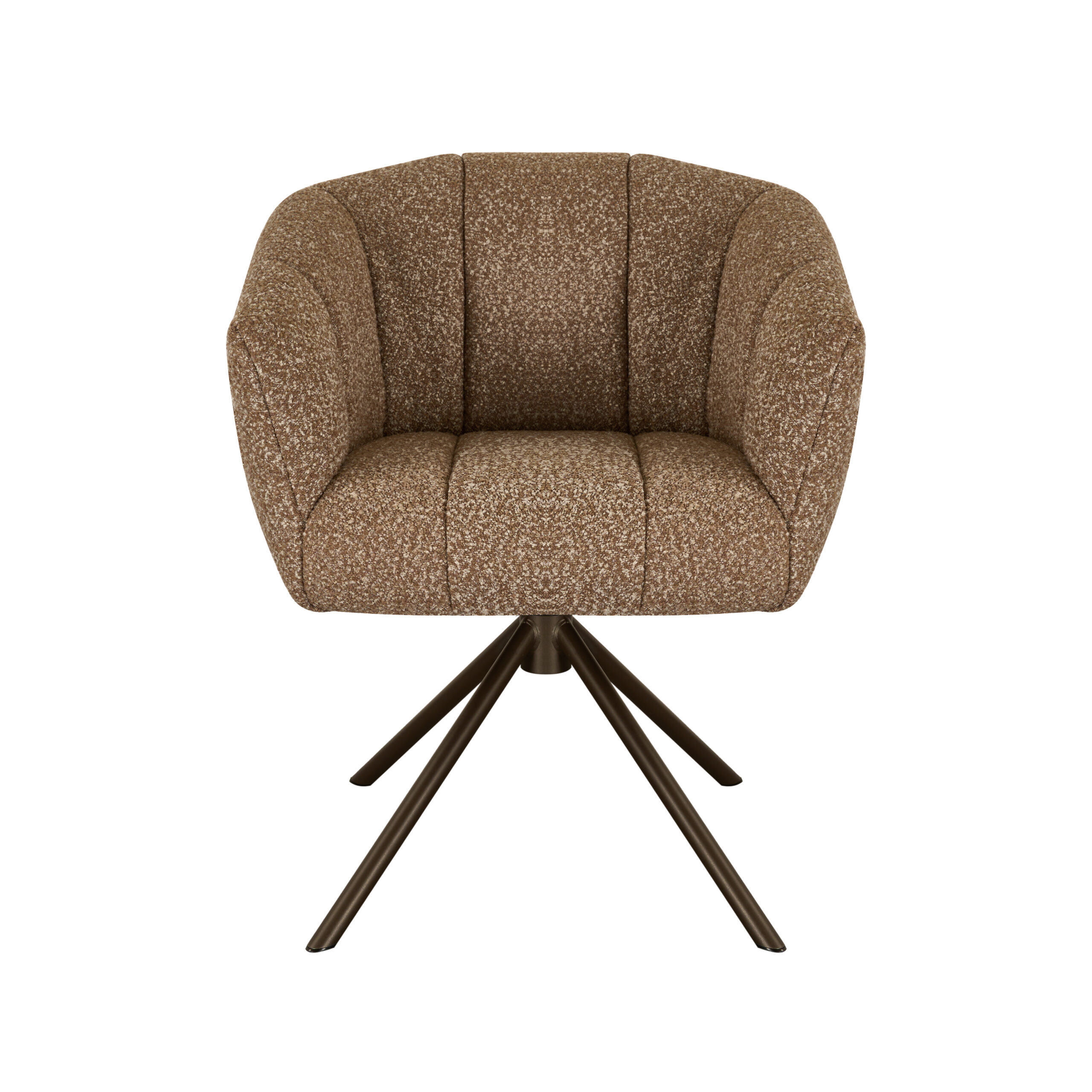 Eetkamerstoel Cloud - taupe - metaalkleur anodic brown