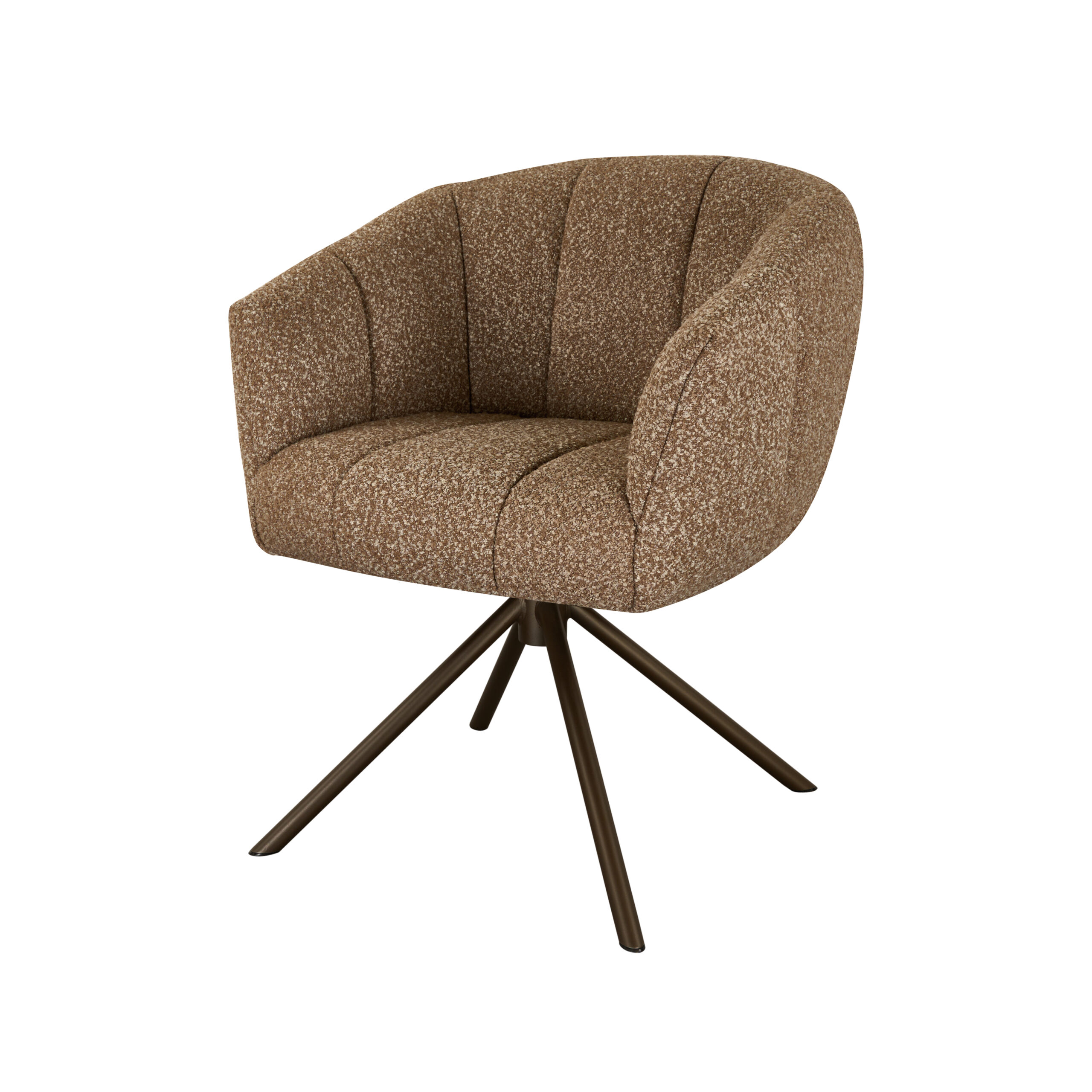 Eetkamerstoel Cloud - taupe - metaalkleur anodic brown