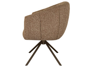 Eetkamerstoel Cloud - taupe - metaalkleur anodic brown