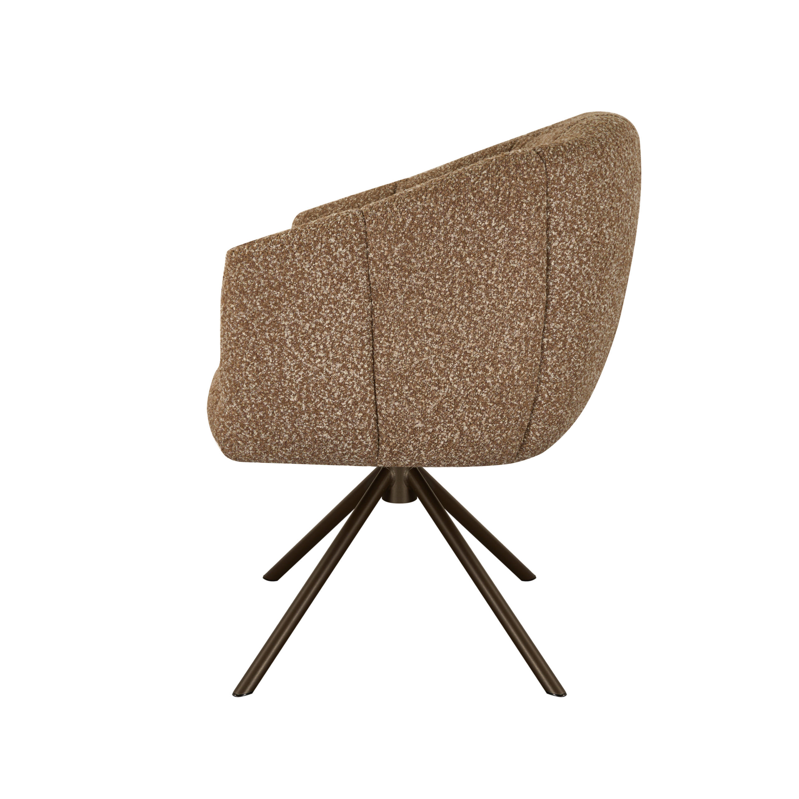 Eetkamerstoel Cloud - taupe - metaalkleur anodic brown