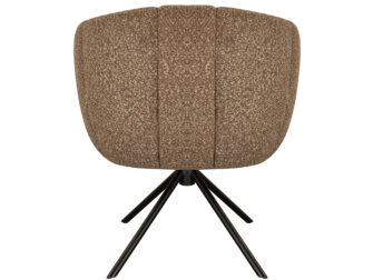 Eetkamerstoel Cloud - taupe - metaalkleur zwart Eetkamerstoel Cloud - taupe - metaalkleur zwart