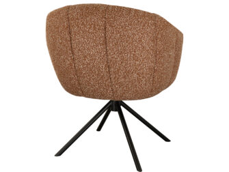 Eetkamerstoel Cloud - terra - metaalkleur zwart Eetkamerstoel Cloud - terra - metaalkleur zwart