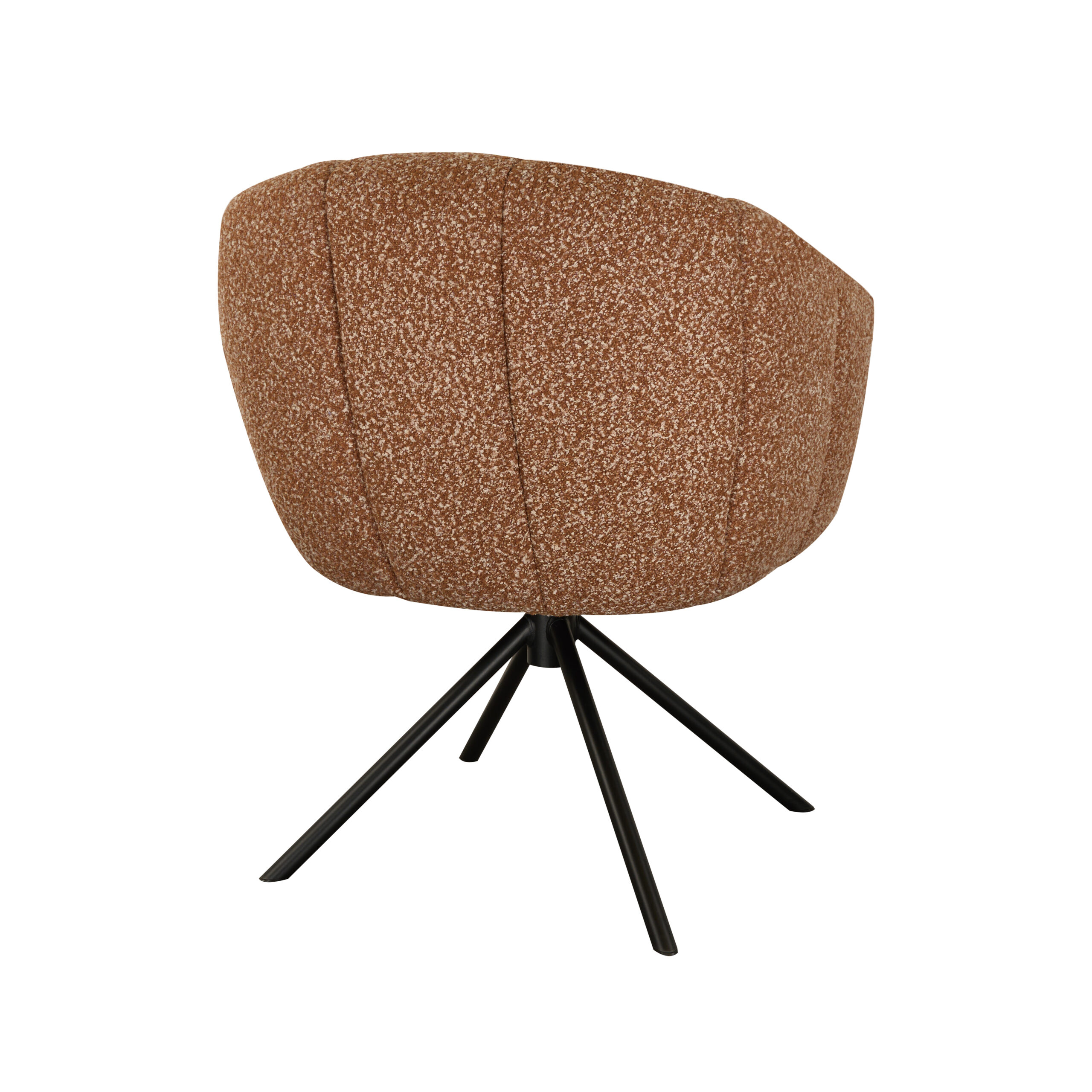 Eetkamerstoel Cloud - terra - metaalkleur zwart