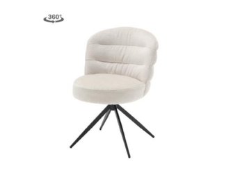 Eetkamerstoel Evia - almond white - met arm Eetkamerstoel Evia - almond white - met arm