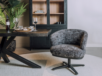 donkergrijs eetkamerstoel