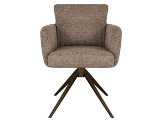 Eetkamerstoel Fay - liver - metaalkleur anodic brown Eetkamerstoel Fay - liver - metaalkleur anodic brown